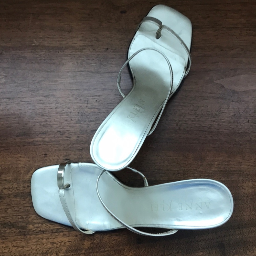 Anne Klein Gold 3” Heel Sandal